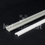 Profilo per Strisce Led - Super Slim Bordata Opalina